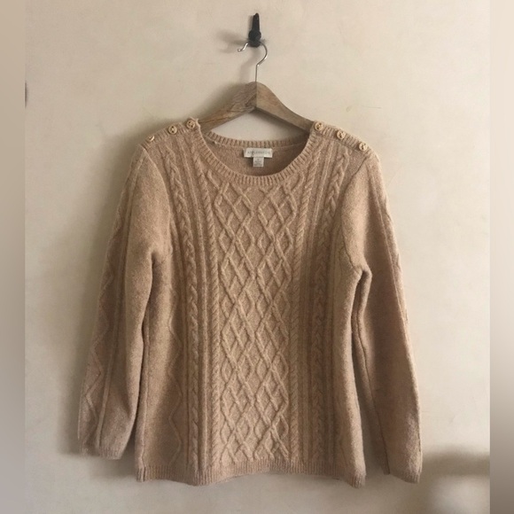 Wool Cable Knit Sweater - Picture 4 of 5